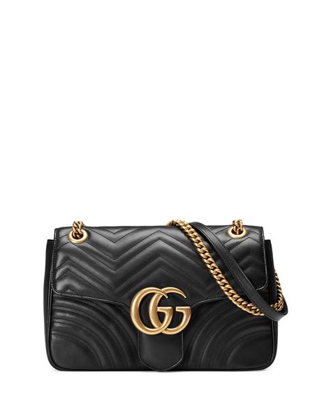 black quilted gucci purse|gucci quilted shoulder bag.